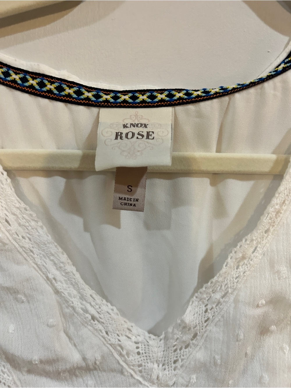 Knox Rose Cream Eyelet Midi Dress - Picture 2 of 4
